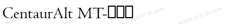CentaurAlt MT字体转换